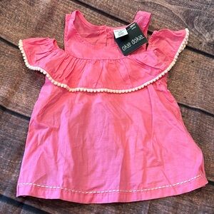 Frilly pink tanktop